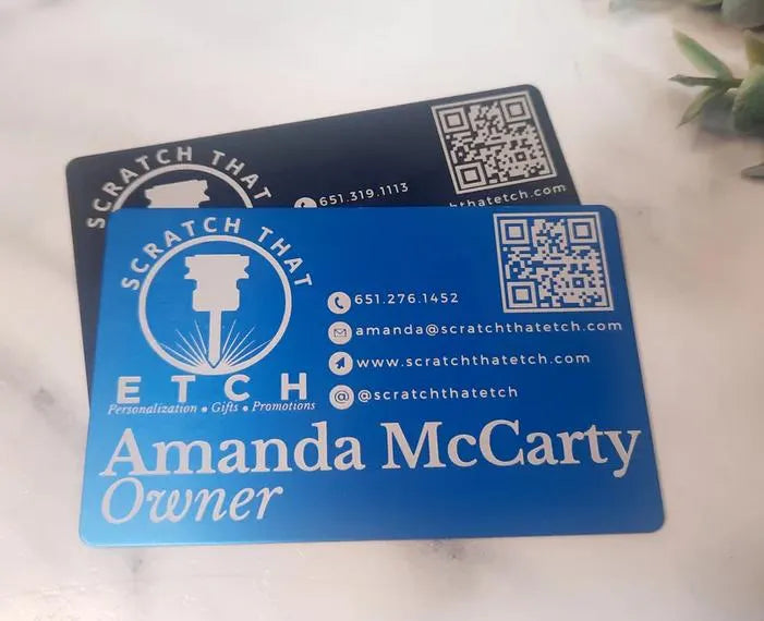 Customizable Metal Business Cards - Durable Design for Professionals & Entrepreneurs | Bulk Order Office Supplies | Luxury Business Cards