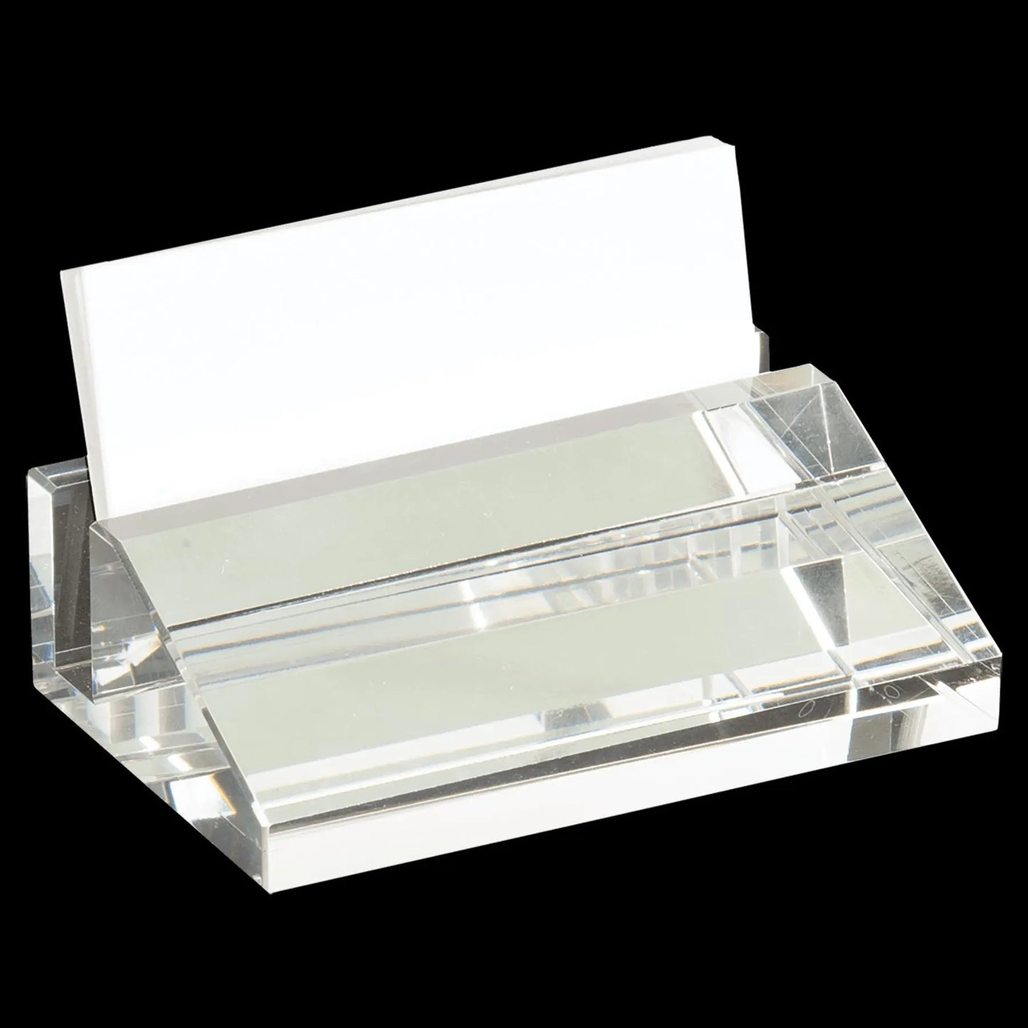Personalized Crystal Business Card Holder Customizable Office Decor Perfect for Professionals & Executive Team | Bulk Orders Office Supplies