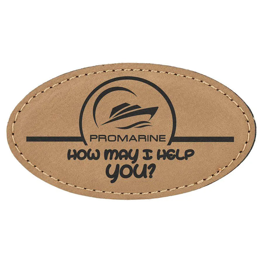 Custom Laserable Leather Leatherette Name Tag Badge - Personalized Badge: Businesses, Schools, Events, Professional Branding | Bulk Orders