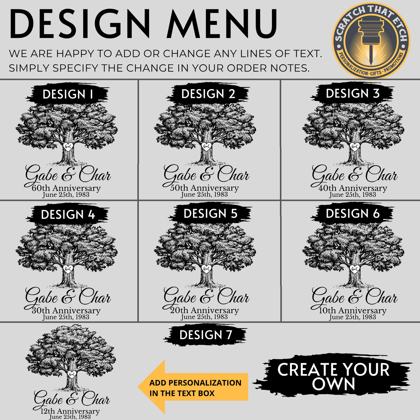 Personalized Anniversary Stone Or Sign — Weatherproof Indoor/Outdoor Keepsake With Multiple Size Options — Extremely Durable Marker For Weddings, Housewarmings, And Milestone Celebrations