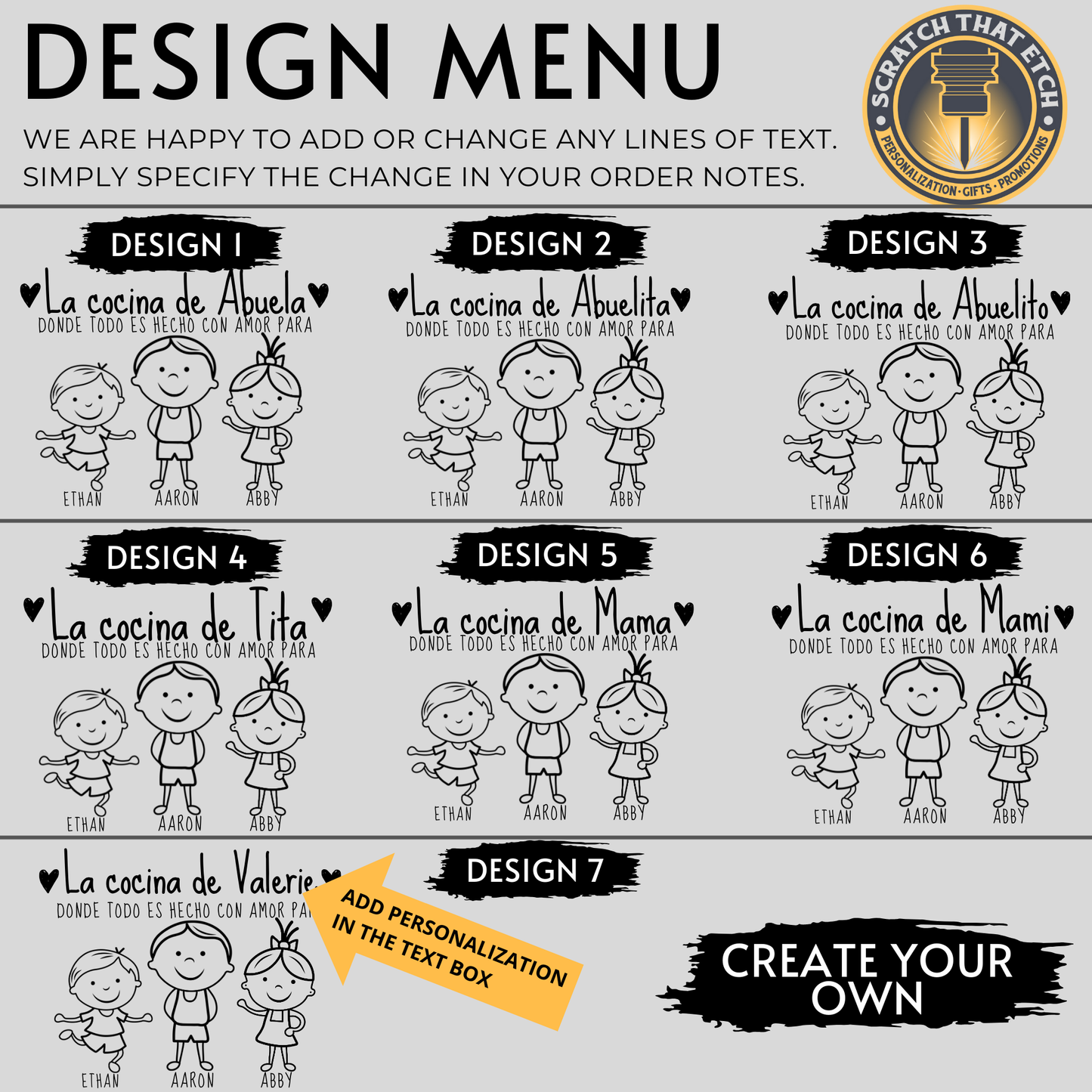 Abuelita's Kitchen Personalized Cutting Board In Bamboo Or Acacia — Customizable with Abuelita And Heartfelt Message; Durable Serving Board For Mother's Day, Birthday, Or Christmas — One-Of-A-Kind Keepsake That Celebrates Abuelita And Elevates Her Kitchen