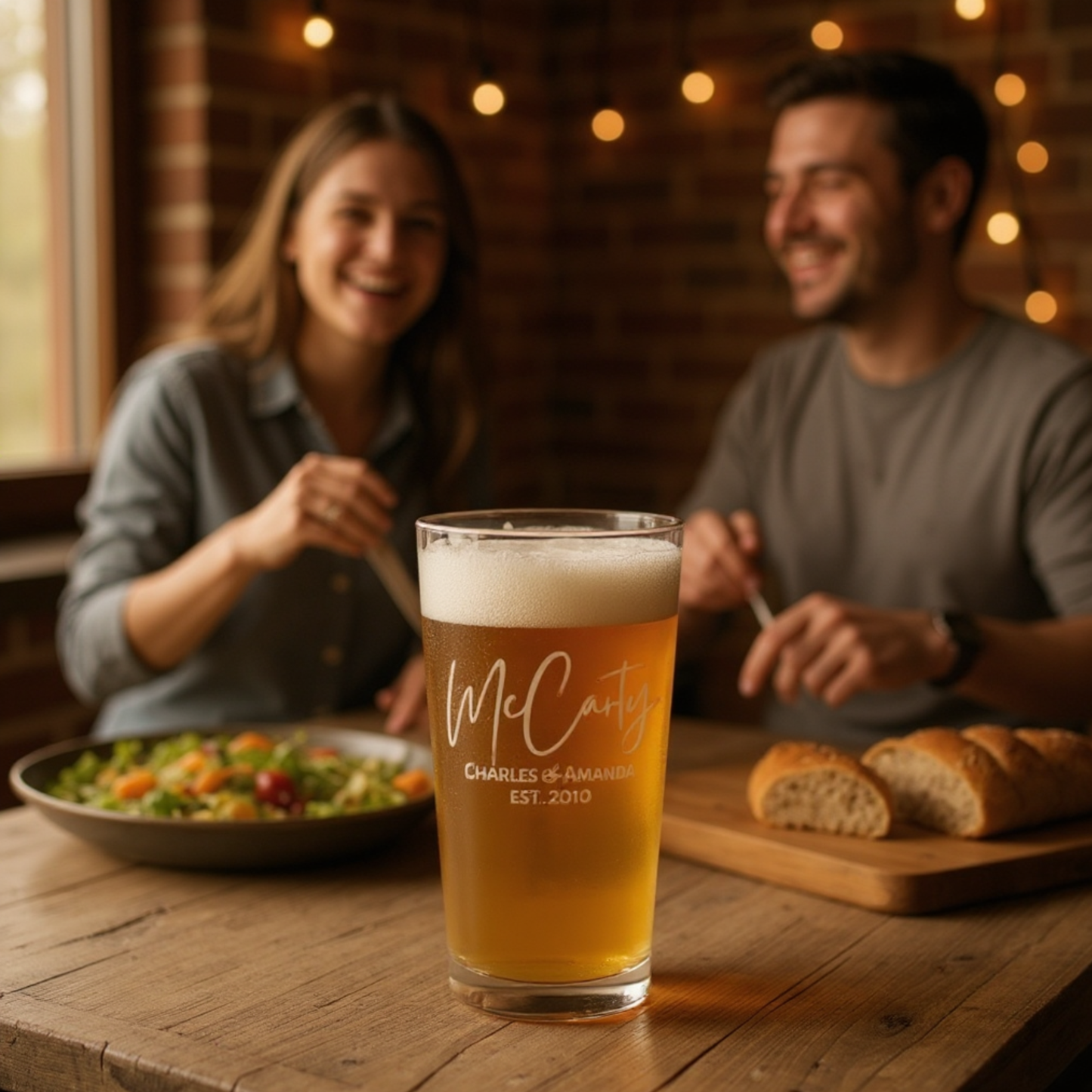Create Your 16 OZ Personalized Pint Glass — Design Your Own Beer Glass For Home Bars, Weddings, And Breweries — Durable Barware With Custom Designs Or Yours