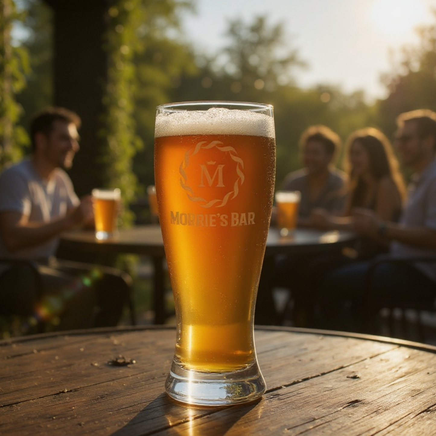 Personalized 16 OZ Pilsner Glass — Design Your Own Or Choose From Our Artwork — Crisp Beer Glass For Home Bars, Weddings, And Breweries