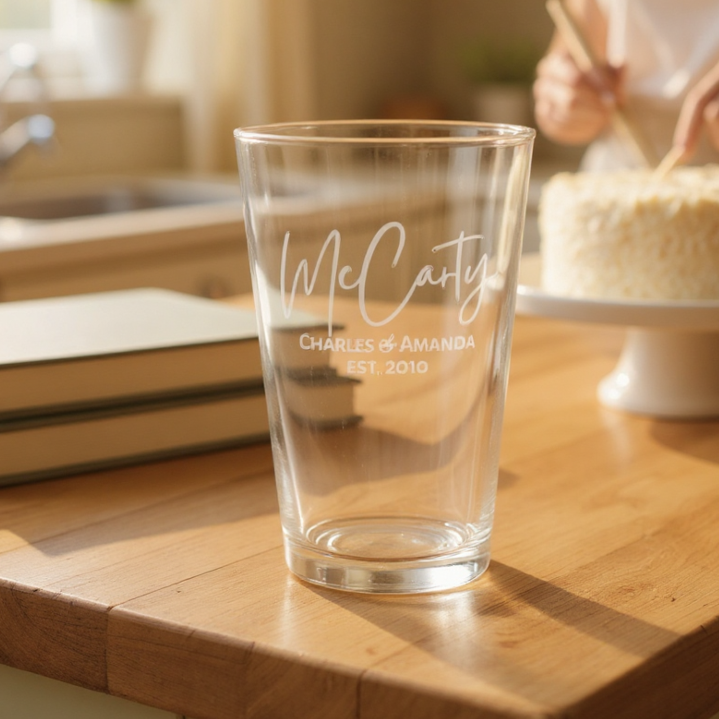 Create Your 16 OZ Personalized Pint Glass — Design Your Own Beer Glass For Home Bars, Weddings, And Breweries — Durable Barware With Custom Designs Or Yours