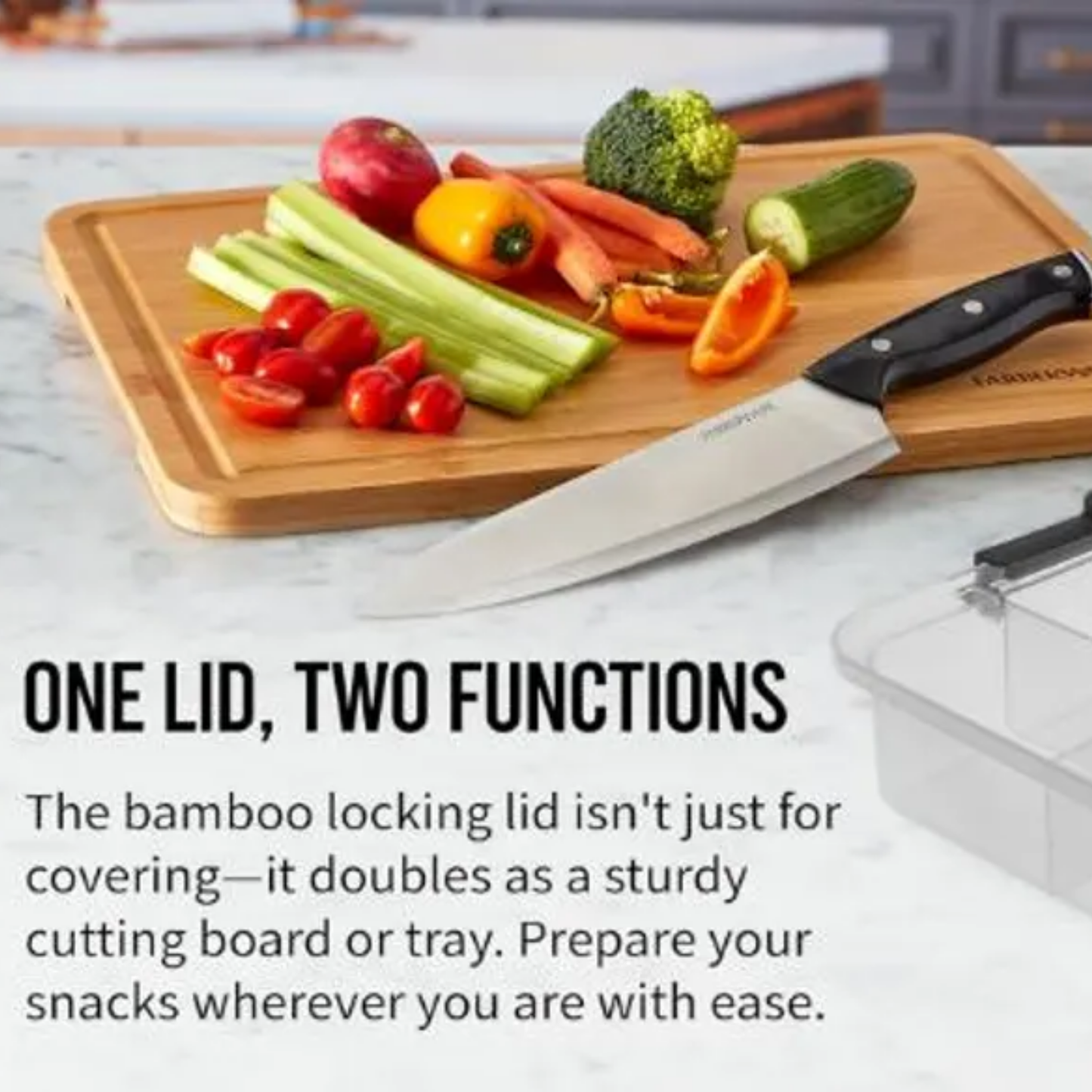 Personalized Snackle Box Featuring Custom Minnesota Designs — Comes In Two Sizes — BPA-Free And Food-Safe Compartments For Snacks On The Go - Cutting Board