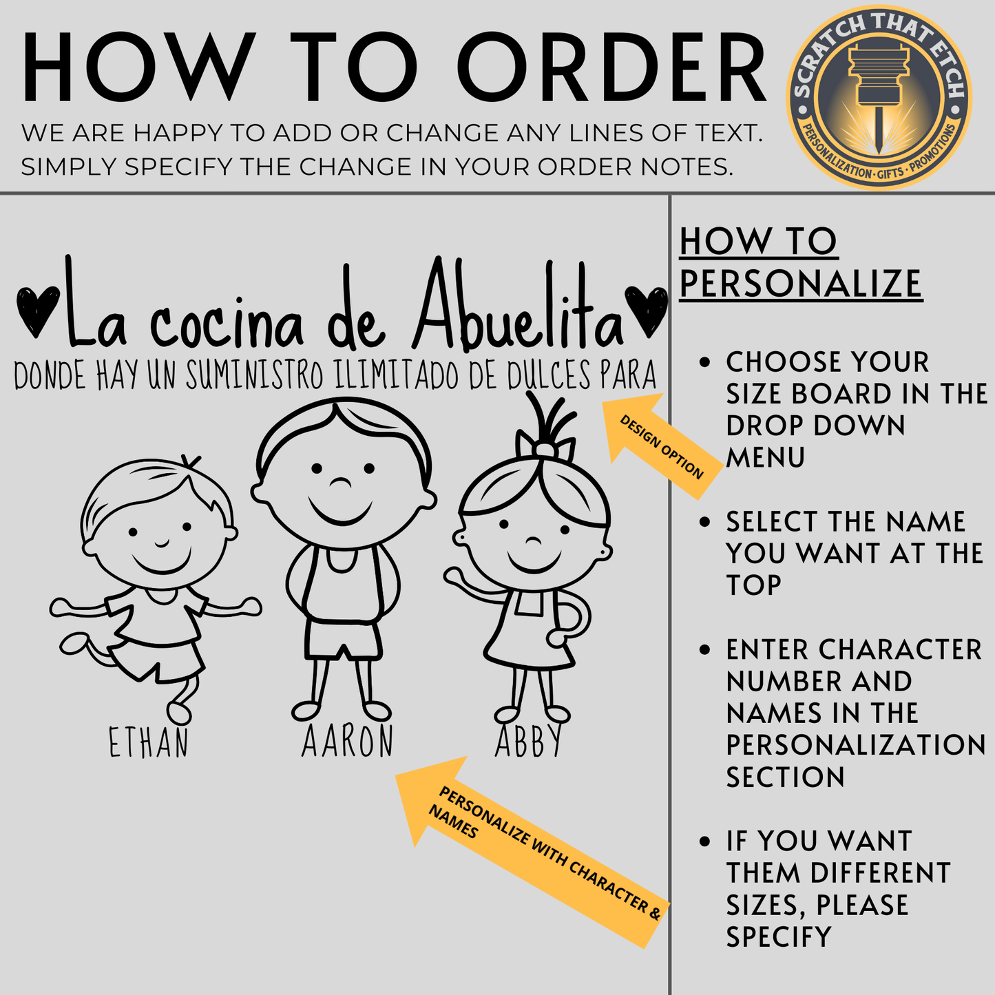 Abuelita's Kitchen Personalized Cutting Board In Bamboo Or Acacia — Customizable with Abuelita And Heartfelt Message; Durable Serving Board For Mother's Day, Birthday, Or Christmas — One-Of-A-Kind Keepsake That Celebrates Abuelita And Elevates Her Kitchen