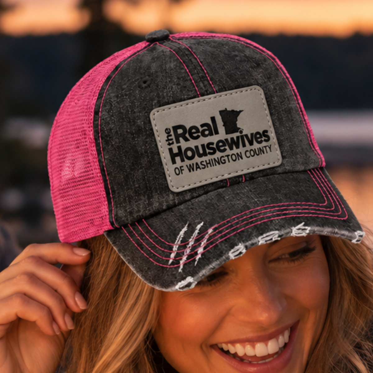 Custom City Logo Hometown Hat- Forest Lake Trucker Hat, Custom Richardson 112 Hat, Beanie, Pom & More FOUR Designs Choices