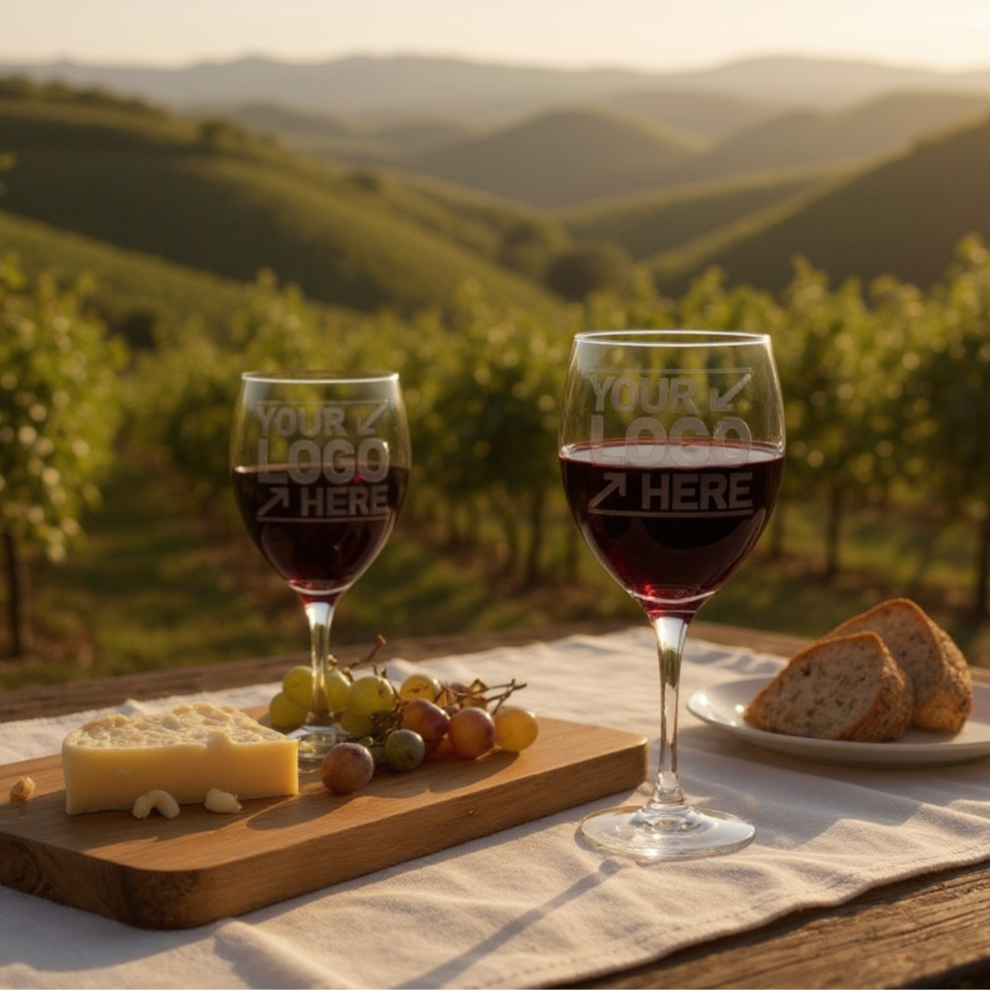 Personalized Stemmed Wine Glasses Premium Crystal Clear Glassware For Weddings Anniversaries And Home Bar