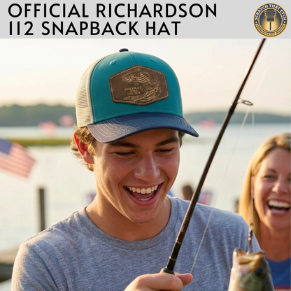 Custom America's 250th Patch Hats 4 Designs Fishing/Hunting/Flags on Richardson 112 Trucker Hat, Custom Snapbacks Beanies Relaxed & Casual Hats