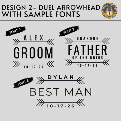 Personalized Wedding Party Hat, Custom Groomsmen Hat, Best Man Gift, Groom Hat Wedding Party Gift, 4 Designs To Choose From