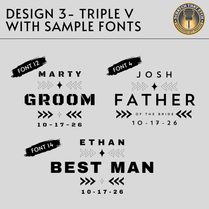 Personalized Wedding Party Hat, Custom Groomsmen Hat, Best Man Gift, Groom Hat Wedding Party Gift, 4 Designs To Choose From
