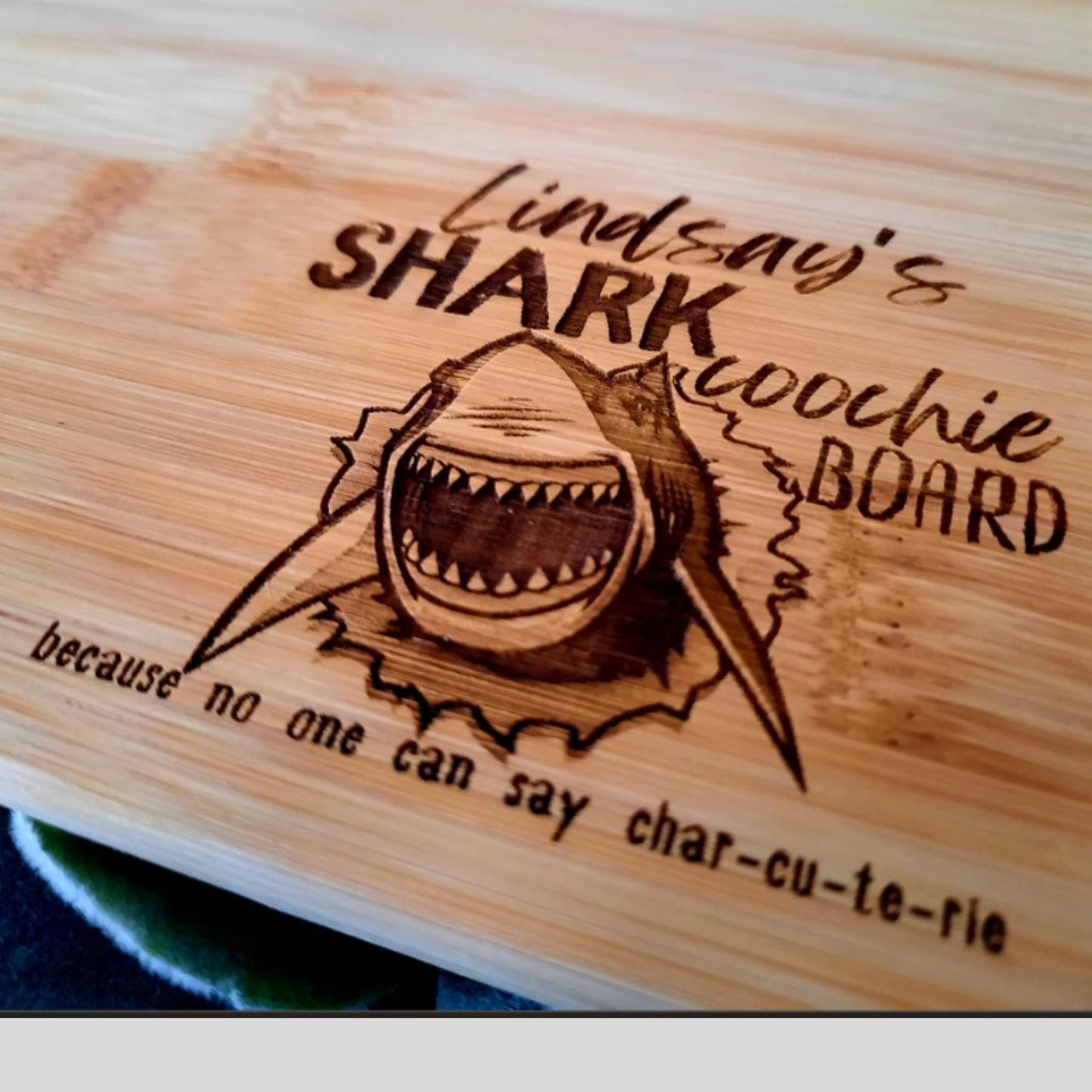 Personalized Shark Coochie Charcuterie Cutting Board Funny Cheese Board And Serving Tray With Name For Kitchen Decor And Parties