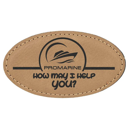 Custom Laserable Leather Leatherette Name Tag Badge - Personalized Badge: Businesses, Schools, Events, Professional Branding | Bulk Orders