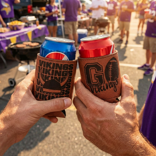 Premium Leather Can Koozie Beverage Holder In Multiple Colors – Weather Resistant, Highly Durable, And Long Lasting For Everyday Use, Parties, Tailgates, Camping, And More; Keeps Hands Dry And Drinks Cold With A Comfortable Grip For All Occasions