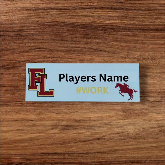 Full-Color Printed Traveling Locker Nameplates