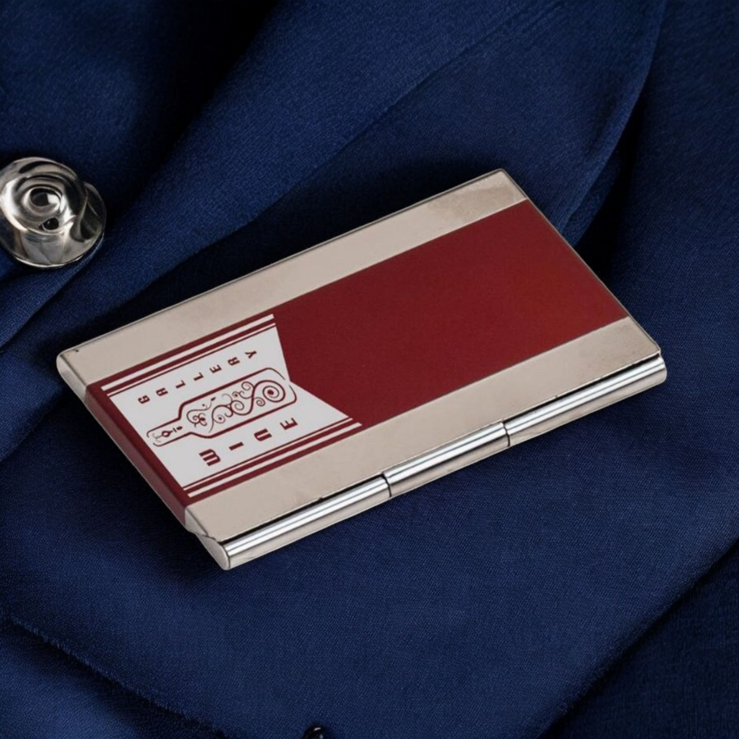 Premium Metal Business Card Holder 3 3/4" x 2 1/2" - Durable Design for Professionals - Ideal for Networking and Corporate Events, & Trade Shows Bulk Orders