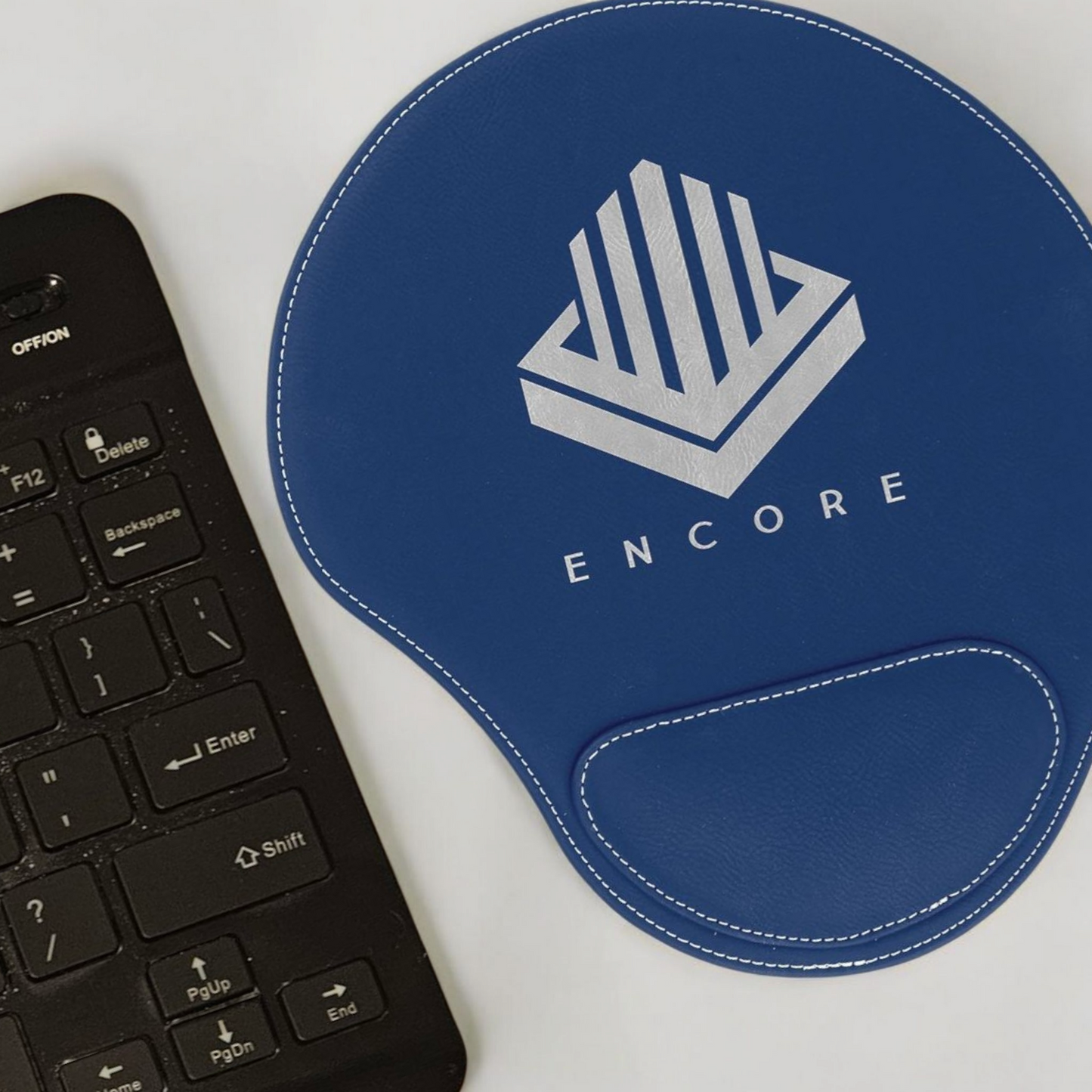 Custom Laserable Leatherette Mouse Pad 9" x 10 1/4" - Personalized Office Decor, Perfect for Businesses & Creative Branding | Add Your Logo | Bulk OrdersOffice Supplies