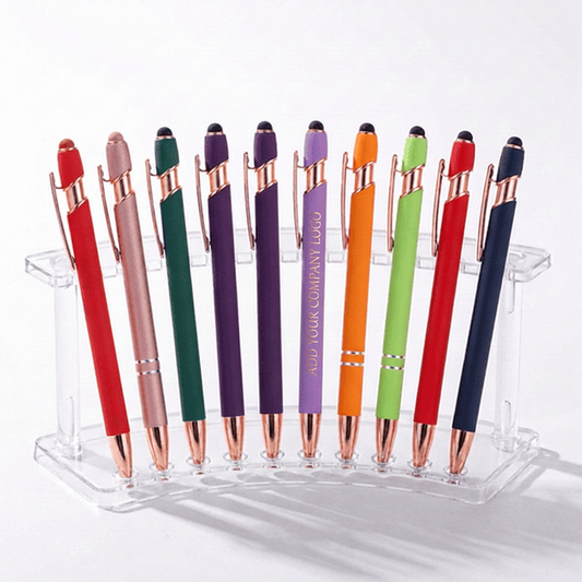 Promote Your Brand with Customized Colorful Silicone Rose Gold Pens - Bulk Office Supplies for Businesses & Events/Trade Show  | Bulk Order