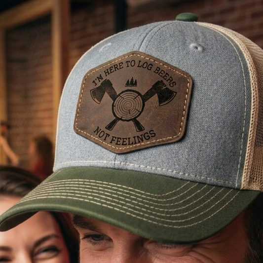 Personalized Lumberjack Festival Hat, Lumberjack Days Trucker Hat, Custom Richardson 112 Hat and Signature Hats FOUR Designs To Choose From