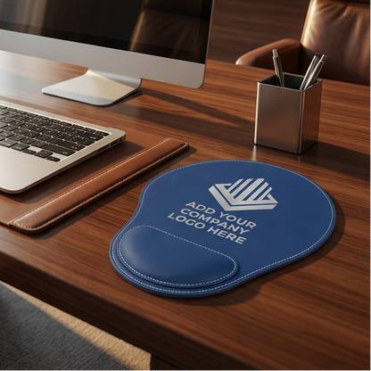 Custom Laserable Leatherette Mouse Pad 9" x 10 1/4" - Personalized Office Decor, Perfect for Businesses & Creative Branding | Add Your Logo | Bulk OrdersOffice Supplies