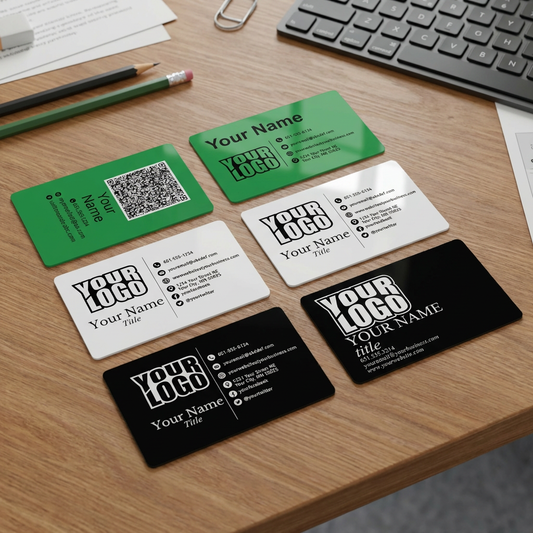 Customizable Plastic Business Cards - Durable Design | Professionals & Entrepreneurs  |  Bulk Order Office Supplies |  Luxury Business Card