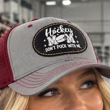 Custom Crazy Proud Loud Hockey Mom Hat-  Trucker Hat, Custom Richardson 112 Hat, Beanie, Pom & Signature Hats FOUR Designs Choices