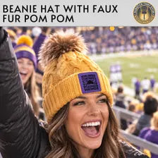 Custom Vikings Horned Helmet Pom Beanie Hat, Trucker Hat, Custom Richardson 112 Hat - FOUR Designs Choices