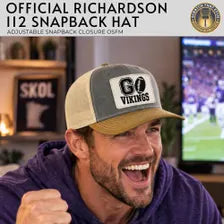 Custom Vikings Horned Helmet Pom Beanie Hat, Trucker Hat, Custom Richardson 112 Hat - FOUR Designs Choices