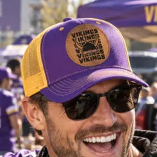 Custom Vikings Horned Helmet Hat, Trucker Hat, Custom Richardson 112 Hat, Signature & Beanies FOUR Designs Choices