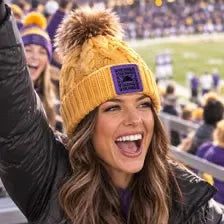 Custom Vikings Horned Helmet Pom Beanie Hat, Trucker Hat, Custom Richardson 112 Hat - FOUR Designs Choices