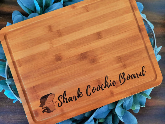 Shark Coochie Board with Handles- Cheese Board, Cheese Plate, Best Price, Charcuterie Board,  Deli Board, Cutting Board, Kitchen Gift