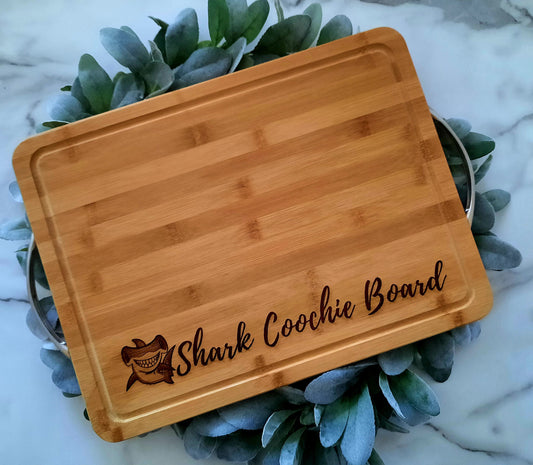 Shark Coochie Board with Handles- Cheese Board, Cheese Plate, Best Price, Charcuterie Board,  Deli Board, Cutting Board, Kitchen Gift