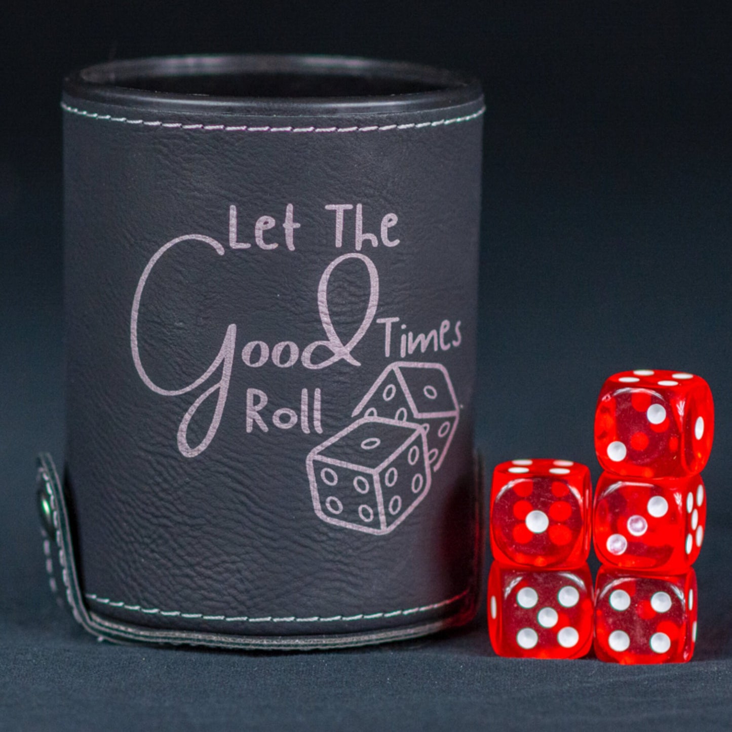 Personalized Leather Dice Cup, Groomsmen Dice Cup, Bunco Dice Cup, Gifts for Dad, Gifts for Him, Gift for kids