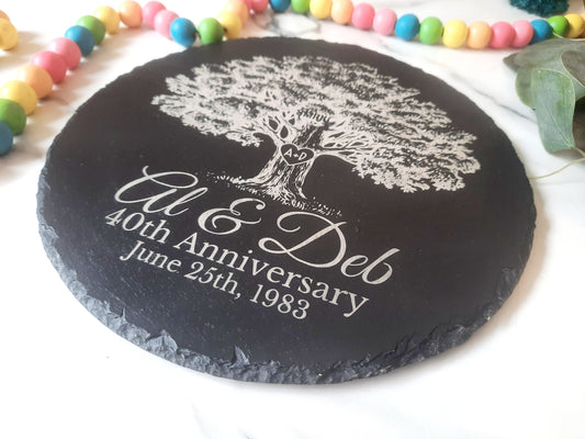 Personalized Anniversary Gift, Personalized Garden Stone, 10th Anniversary Gift, 50th Anniversary, 20th Anniversary Gifts, Stone Anniversary