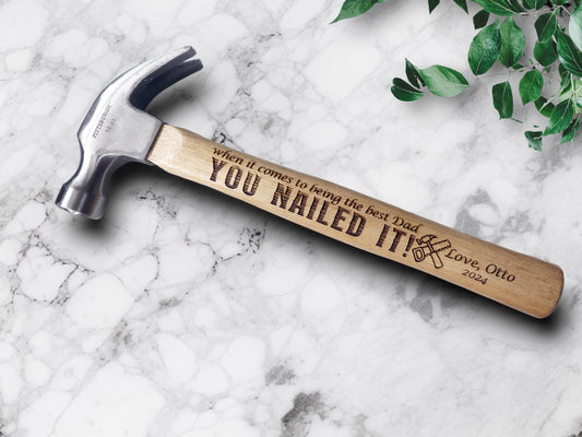 Personalized Hammer, Engraved Hammer, Custom Hammer, Gifts for Men, Contractor Gift, Father's Day Gift, Graduation Gift