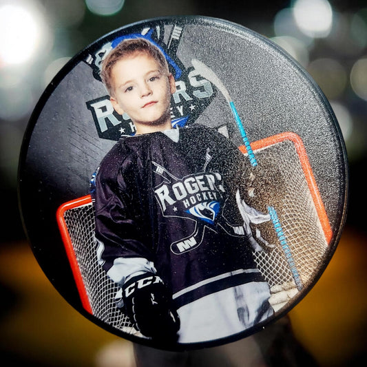 Personalized UV Printed Hockey Puck, Custom Photo Puck, Hockey Player Gift, Gift for hockey, Hockey Gift