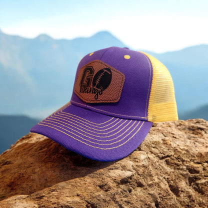 Minnesota Vikings Hat, Purple and Gold Hat, Vikings Fan, Football Hat, Minnesota Vikings, Gift for Men, Stocking Stuffer, SKOL, Custom Hat