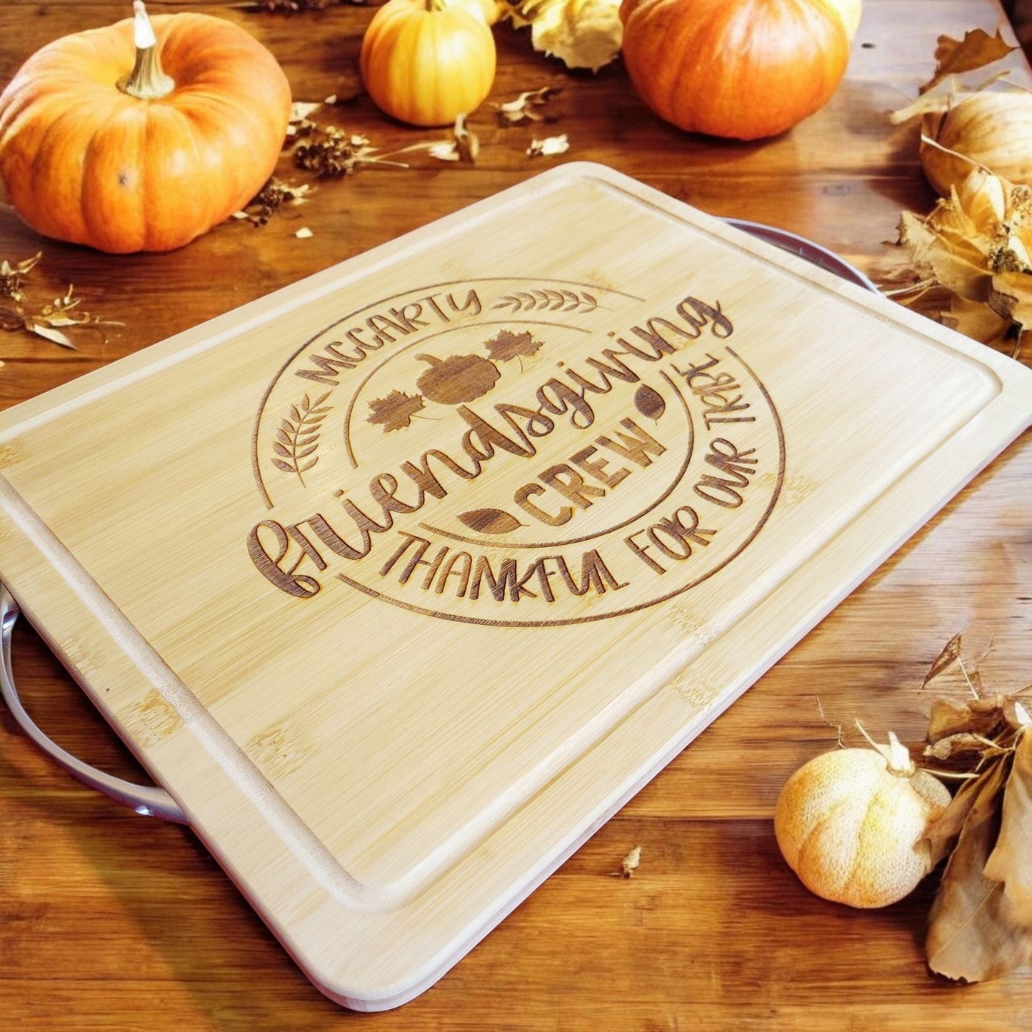 FRIENDSGIVING Serving Tray, Thanksgiving Serving Tray, Thanksgiving Appetizer Platter, Friendsgiving Cheese Board, Friendsgiving Tableware