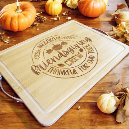 FRIENDSGIVING Serving Tray, Thanksgiving Serving Tray, Thanksgiving Appetizer Platter, Friendsgiving Cheese Board, Friendsgiving Tableware