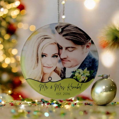 Custom Photo Ornament, Personalized Anniversary Ornament, Milestone Keepsake, Personalized Wedding Ornament, New Baby Ornament, custom work