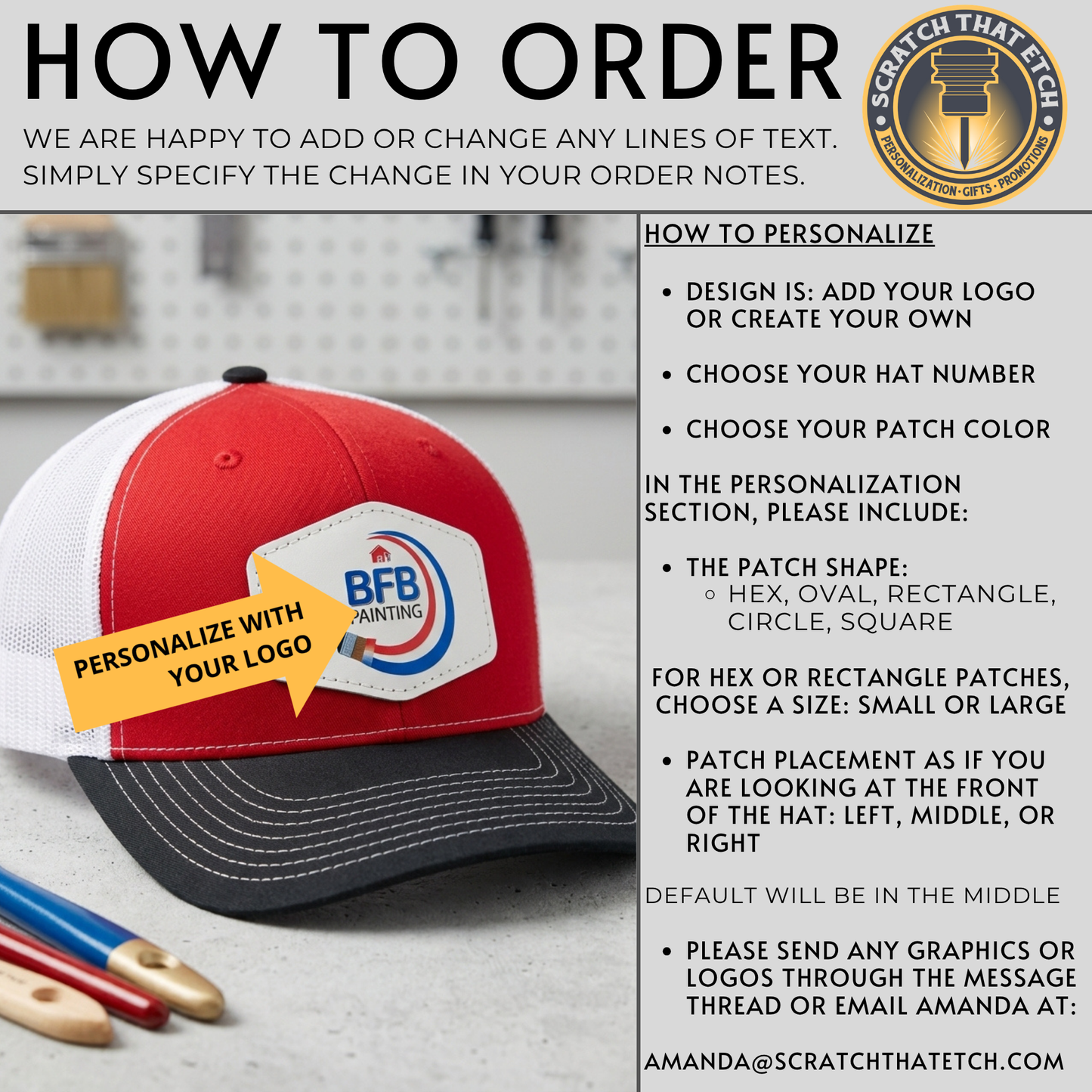 Personalized LOGO Patch Hats, Richardson 112 Trucker Hat, Custom Logo Snapbacks, Beanie, Relaxed & Casual Hats with Custom Promo Company Hat