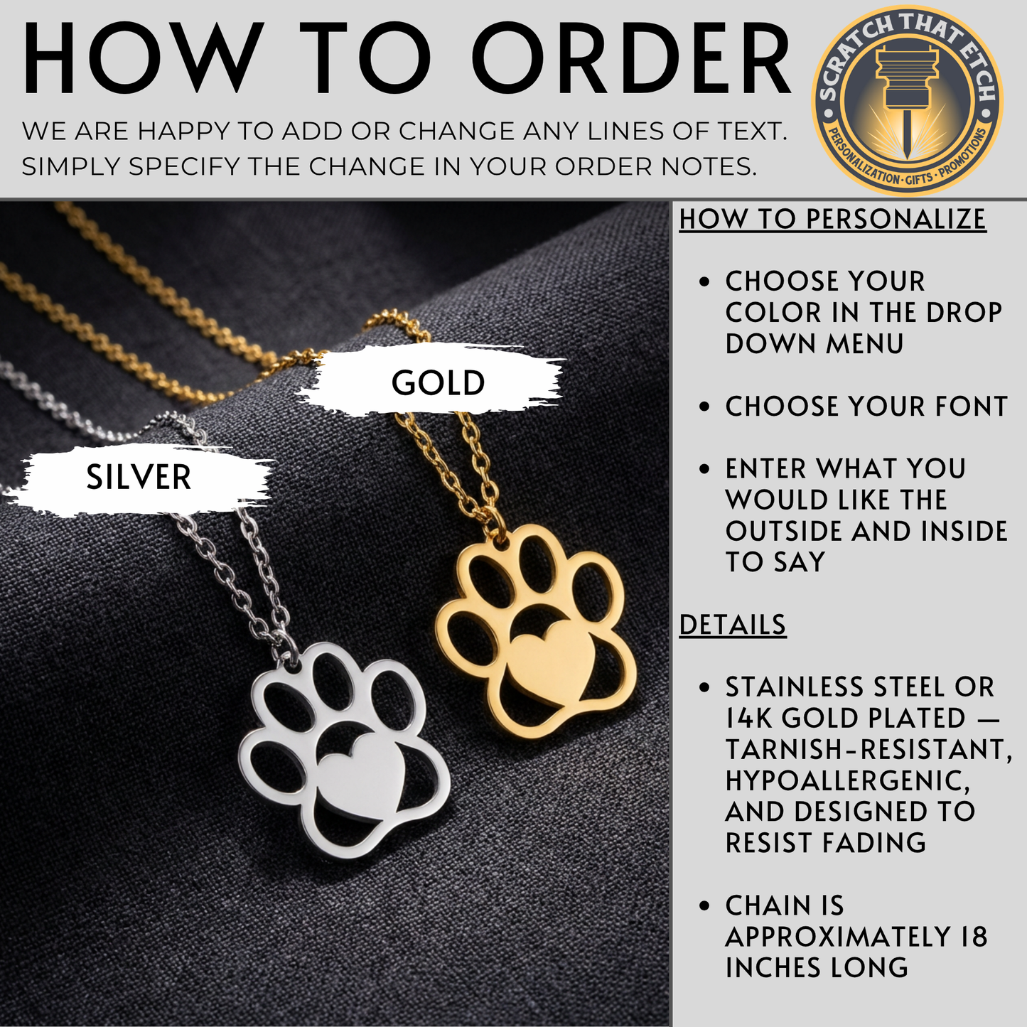 Personalized Paw Print Necklace for Dog Moms,  Pet Name Jewelry, Dog Lover Gift, Puppy Milestone, Pet Memorial Gift