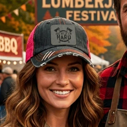 Personalized Lumberjack Festival Patch Hat, Custom Richardson 112 Trucker Hat, Lumberjack Days Gift, 4 Designs To Choose From