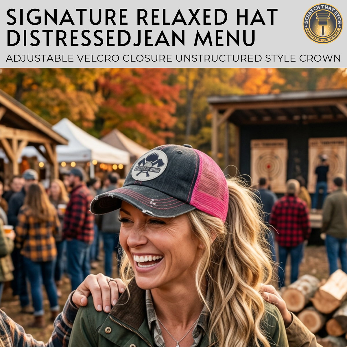 Custom Lumberjack Hardwood Hat, Lumberjack Days Trucker Hat, Custom Richardson 112 Hat & Signature Hats FOUR Designs To Choose From