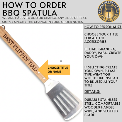 Personalized "Everything Tastes Better When" BBQ Gift Set For Dad Or Grandpa With Bamboo Cutting Board, Meat Claws, Spatula, And Cast Iron Meat Press- Choose Your Gift Set For The Perfect Gift