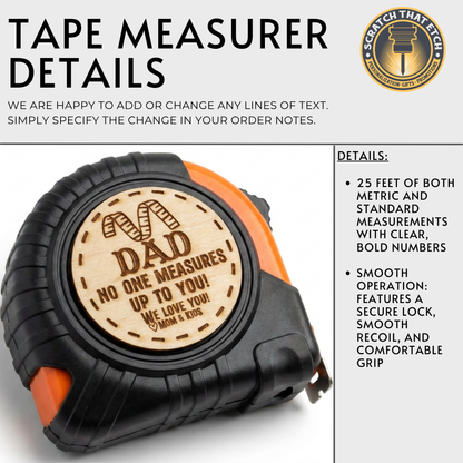 Personalized 3 pcs Tool Set for Dad, Custom Hammer Tape Measure & Screwdriver Gift for Grandpa, Father’s Day Birthday Gift Idea For Him