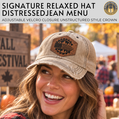 Custom Lumberjack Feel Safe Hat, Lumberjack Days Trucker Hat, Custom Richardson 112 Hat & Signature Hats FOUR Designs To Choose From