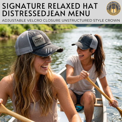 Personalized Lake Life Paddleboard Patch Hats Design, Richardson 112 Trucker Hat, Custom Logo Snapbacks, Beanies, Relaxed/ Casual Hat Choice