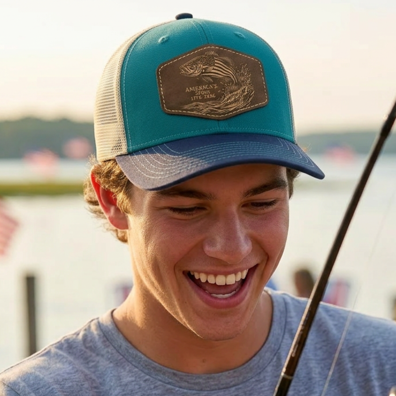 Custom America's 250th Patch Hats 4 Designs Fishing/Hunting/Flags on Richardson 112 Trucker Hat, Custom Snapbacks Beanies Relaxed & Casual Hats