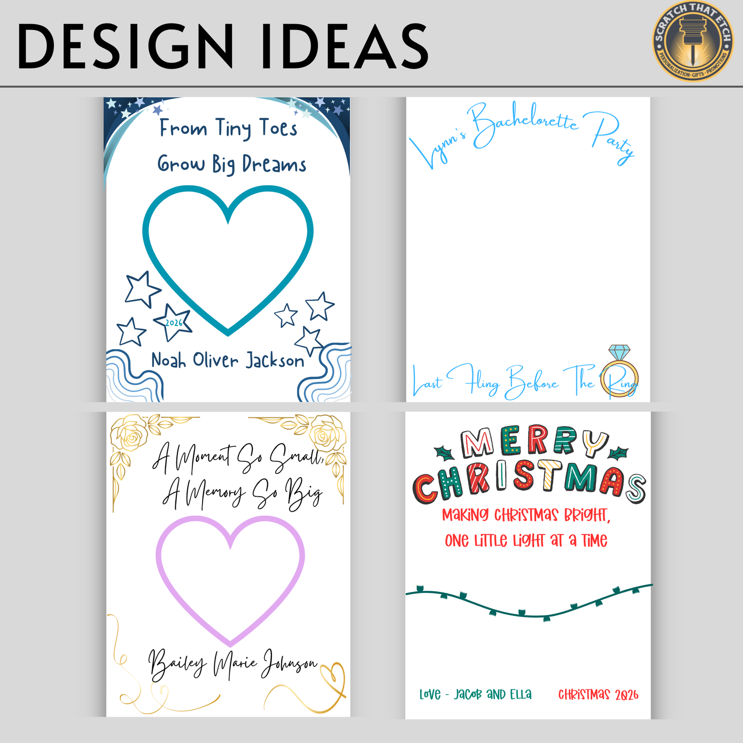 Personalized DIY Canvas Kit Add Your Own Design And Finish At Home For Personalized Wall Art And Home Decor